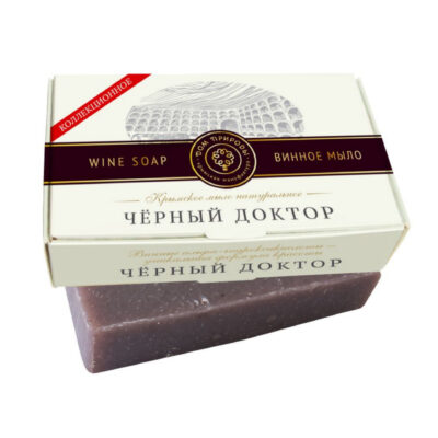Крымское натуральное мыло Винное ЧЕРНЫЙ ДОКТОР МН, 100г