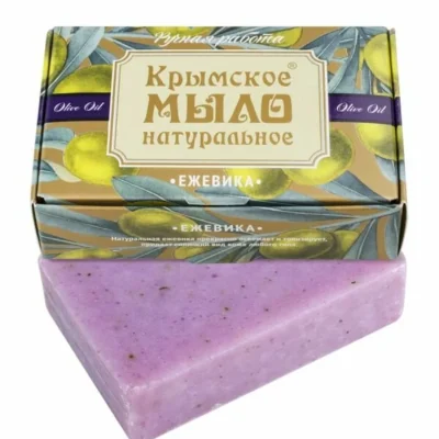 Крымское натуральное мыло на оливковом масле ЕЖЕВИКА, 100г